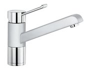 Смеситель Blanco Zenos chrome/Silgranit белый Смеситель Blanco Zenos chrome/Silgranit белый