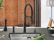 Дозатор для жидкого мыла Blanco Lato 525789 черный матовый фото 4 в Казани и Татарстане