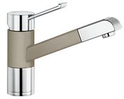 Смеситель Blanco Zenos-S chrome/Silgranit серый беж Смеситель Blanco Zenos-S chrome/Silgranit серый беж