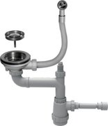 Арматура для одночашевых моек с круглым переливом Омойкири WK-1-R-IN фото в Казани и Татарстане Арматура для одночашевых моек с круглым переливом Omoikiri WK-1-R-IN фото в Казани и Татарстане