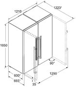 Холодильник Side-by-Side Liebherr SBSesf 7222 Comfort NoFrost фото 4 в Казани и Татарстане