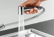 Смеситель Бланко Tivo-S chrome/Silgranit жемчужный фото 3 в Казани и Татарстане Смеситель Blanco Tivo-S chrome/Silgranit жемчужный фото 3 в Казани и Татарстане