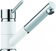 Смеситель Franke Sinta выдвижной шланг хром/белый