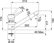 Смеситель Franke Sinta хром/сахара фото 2 в Казани и Татарстане