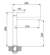 Смеситель Franke Planar Crystal хром/черный фото 4 в Казани и Татарстане