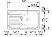 Мойка Franke EFG 614 серый фото 2 в Казани и Татарстане