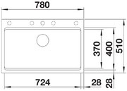 Мойка BLANCO ETAGON 8 Silgranit антрацит фото 4 в Казани и Татарстане