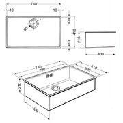 Мойка Смег VQ72RS-2 фото 2 в Казани и Татарстане Мойка Smeg VQ72RS-2 фото 2 в Казани и Татарстане