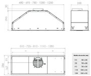 Встраиваемая вытяжка Pando GTI/810 INOX V.850 SEC фото 4 в Казани и Татарстане