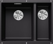 Мойка BLANCO SUBLINE 340/160-U Silgranit черный, чаша слева Мойка BLANCO SUBLINE 340/160-U Silgranit черный, чаша слева