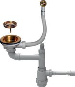 Арматура для одночашевых моек с круглым переливом Омойкири WK-1-R-AB фото в Казани и Татарстане Арматура для одночашевых моек с круглым переливом Omoikiri WK-1-R-AB фото в Казани и Татарстане