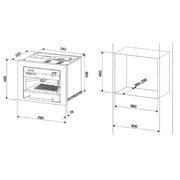 Встраиваемая кофемашина Ilve ES-645C Burgundy (ручки латунь) фото 2 в Казани и Татарстане