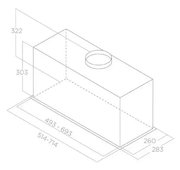 Встраиваемая вытяжка Elica LANE SENSOR BL MAT/A/72 старая версия фото 2 в Казани и Татарстане