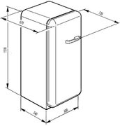 Холодильник Smeg FAB28LG1 фото 4 в Казани и Татарстане