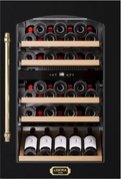 Встраиваемый винный шкаф Lofra ZBRNM41MD/O CANTINA 41 NERO MAT OTTONE 2T фото в Казани и Татарстане