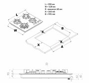 Газовая варочная панель Korting HGG 6420 CN фото 4 в Казани и Татарстане