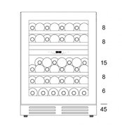 Винный шкаф Dunavox DAU-45.125DW.TO фото 3 в Казани и Татарстане