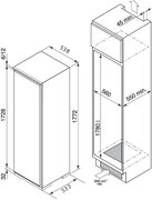 Встраиваемый однокамерный холодильник De Dietrich DRS 635 JE фото 2 в Казани и Татарстане