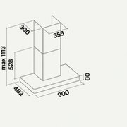 Вытяжка Falmec Stilo 90 white wall (NRS) фото 4 в Казани и Татарстане