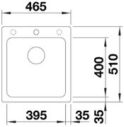Мойка BLANCO NAYA 45 Silgranit кофе фото 2 в Казани и Татарстане