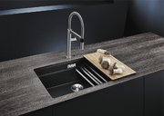 Мойка Blanco Etagon 700-U Silgranit черный клапан-автомат InFino 525891 фото 4 в Казани и Татарстане