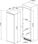Встраиваемая морозильная камера Smeg S8F174NE фото 4 в Казани и Татарстане