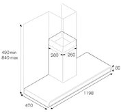 Вытяжка Bertazzoni KG120CONXA фото 4 в Казани и Татарстане