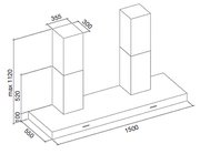 Вытяжка Falmec Horizon 150 ix (2x800) фото 3 в Казани и Татарстане