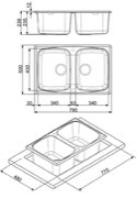 Мойка Смег LZ792CT фото 4 в Казани и Татарстане Мойка Smeg LZ792CT фото 4 в Казани и Татарстане