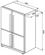 Холодильник SMEG FQ60XP фото 3 в Казани и Татарстане