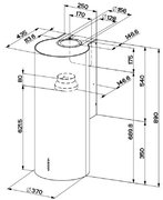 Вытяжка Faber CYLINDRA PLUS WH GLOSS A37 фото 4 в Казани и Татарстане