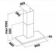 Вытяжка Falmec Luce 90 Glass White wall фото 2 в Казани и Татарстане