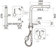 Смеситель Омойкири NARA 2 PLUS-S C фото 2 в Казани и Татарстане Смеситель Omoikiri NARA 2 PLUS-S C фото 2 в Казани и Татарстане