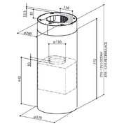 Вытяжка Faber CYLINDRA ISOLA EG10 X  A37 фото 3 в Казани и Татарстане