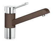 Смеситель Blanco Zenos chrome/Silgranit кофе фото в Казани и Татарстане