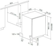 Встраиваемая посудомоечная машина Fulgor Milano FDW 8291.1 фото 4 в Казани и Татарстане