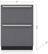 Встраиваемый морозильник SUB-ZERO ID24FI фото в Казани и Татарстане