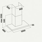 Вытяжка Falmec Lumina 120 Glass White wall (NRS) фото 2 в Казани и Татарстане