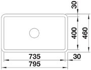 Мойка BLANCO VILLAE Single глянцевый белый фото 4 в Казани и Татарстане