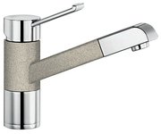 Смеситель Blanco Zenos-S chrome/Silgranit песочный Смеситель Blanco Zenos-S chrome/Silgranit песочный
