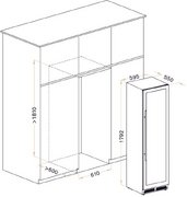 Винный шкаф Meyvel MV98-KST3 Узкий (Slim) фото 4 в Казани и Татарстане