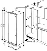 Встраиваемый холодильник Smeg LB30AFNF фото 4 в Казани и Татарстане