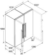 Холодильник Side-by-Side Liebherr SBS 7222 Comfort NoFrost фото 4 в Казани и Татарстане