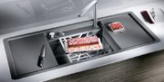 Мойка Бланко ALAROS 6S (с черной доской) SILGRANIT клапан-автомат InFino® антрацит фото 2 в Казани и Татарстане Мойка Blanco ALAROS 6S (с черной доской) SILGRANIT клапан-автомат InFino® антрацит фото 2 в Казани и Татарстане