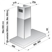 Вытяжка Korting KHC 9957 X фото 4 в Казани и Татарстане