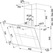 Вытяжка Franke FSW 918 WH XS фото 4 в Казани и Татарстане