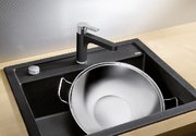 Мойка BLANCO DALAGO 6 Silgranit черный, клапан-автомат фото 2 в Казани и Татарстане