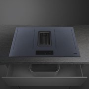 Индукционная варочная панель со встроенной вытяжкой Smeg HOBD182DG фото 3 в Казани и Татарстане