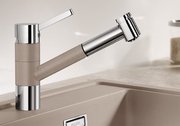 Смеситель Бланко Tivo-S chrome/Silgranit жемчужный фото 2 в Казани и Татарстане Смеситель Blanco Tivo-S chrome/Silgranit жемчужный фото 2 в Казани и Татарстане