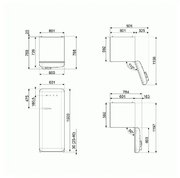 Холодильник Smeg FAB28LRD5 фото 3 в Казани и Татарстане